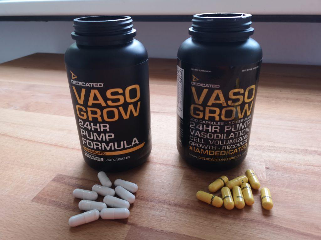 Vaso-Grow im Vergleich - links die neue Dose, rechts die alte Version